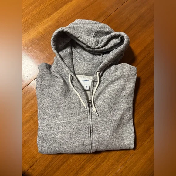 Old Navy Gray Zip-Up Men's Sweater - Picture 3 of 5
